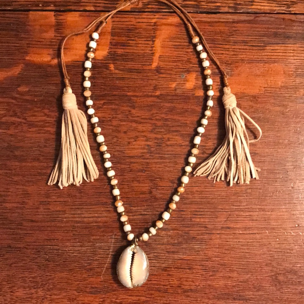 Stone Gold Dipped Shell Necklace - image 5